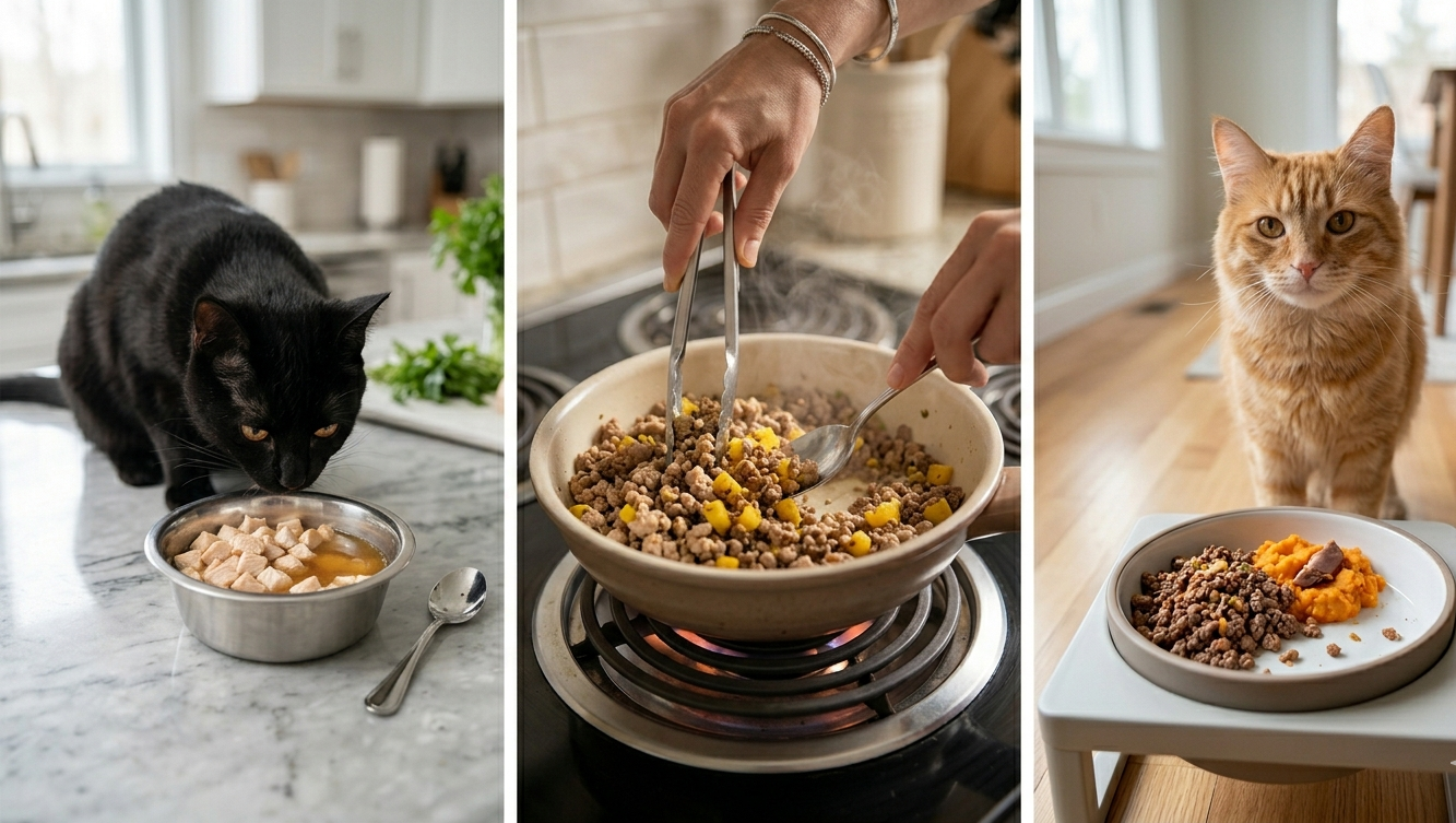 Cooked Food for Cats A Safer Alternative to Raw Feeding